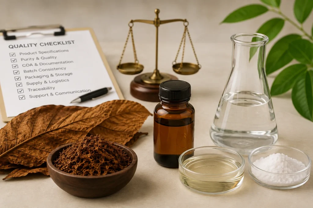 How to Choose a Reliable Nicotine Raw Material Supplier