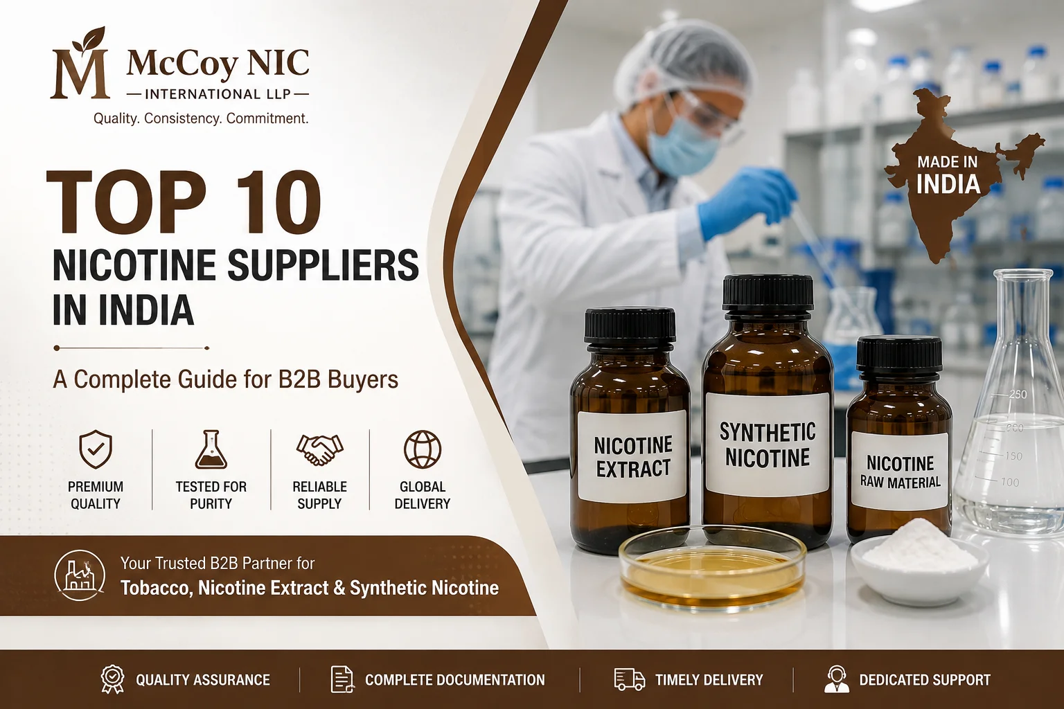 Top 10 Nicotine Suppliers in India: A Complete Guide for B2B Buyers