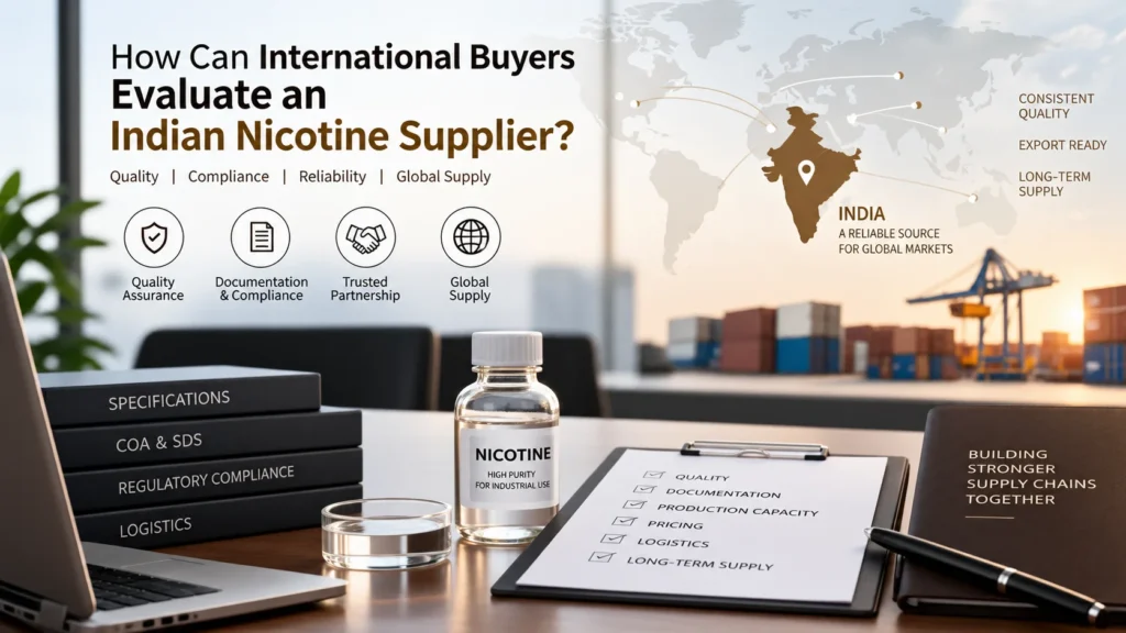 How Can International Buyers Evaluate an Indian Nicotine Supplier