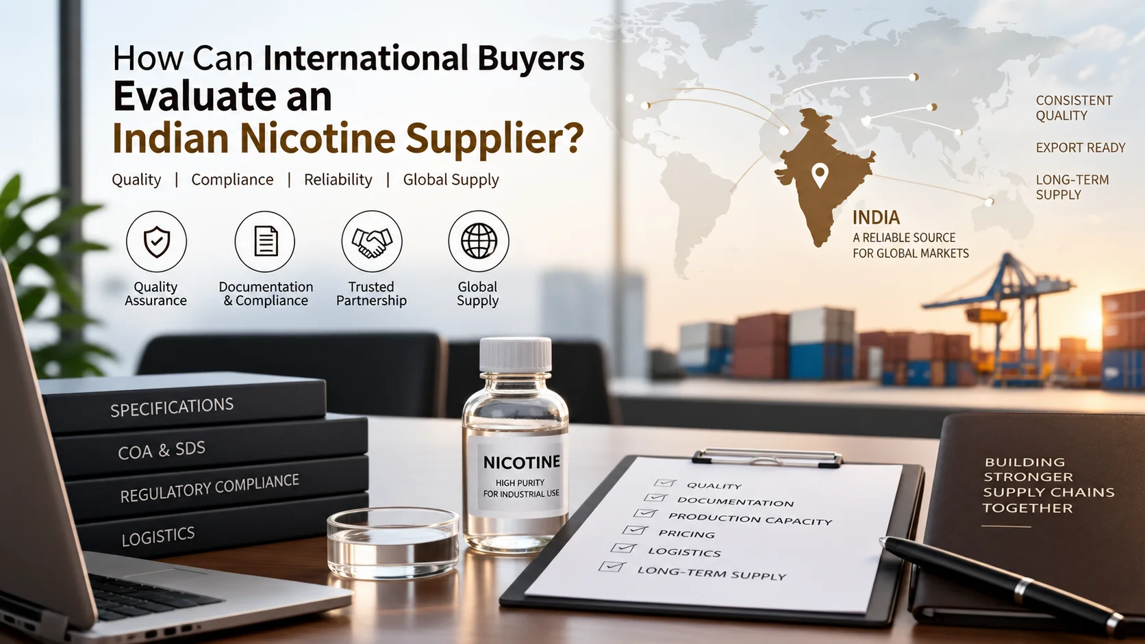 How Can International Buyers Evaluate an Indian Nicotine Supplier?
