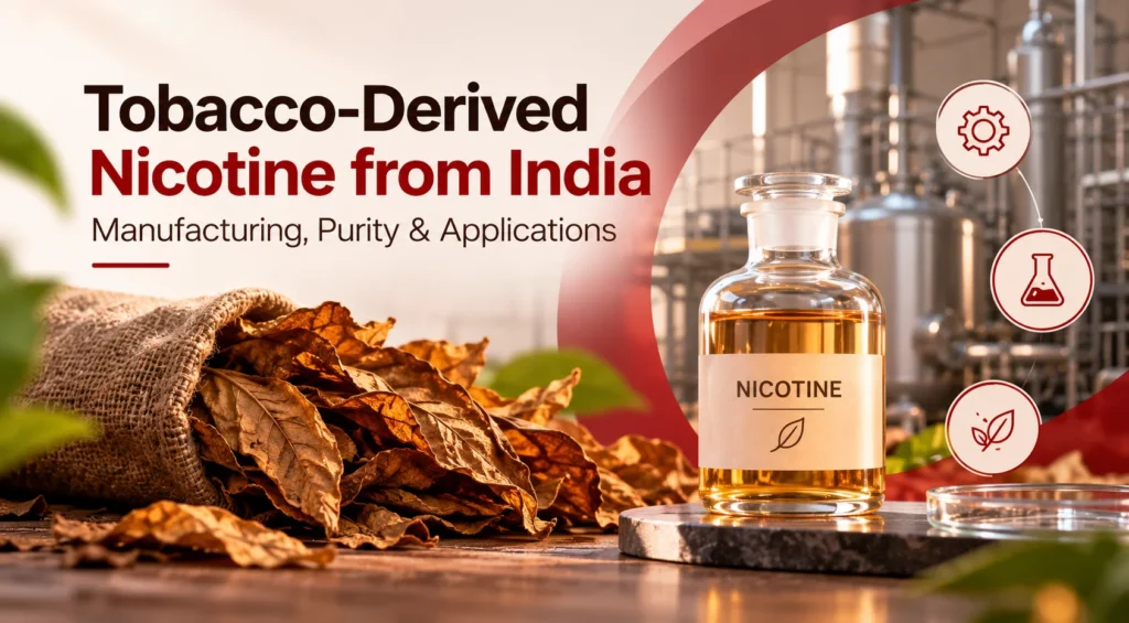 Tobacco-Derived Nicotine from India – Manufacturing, Purity & Applications