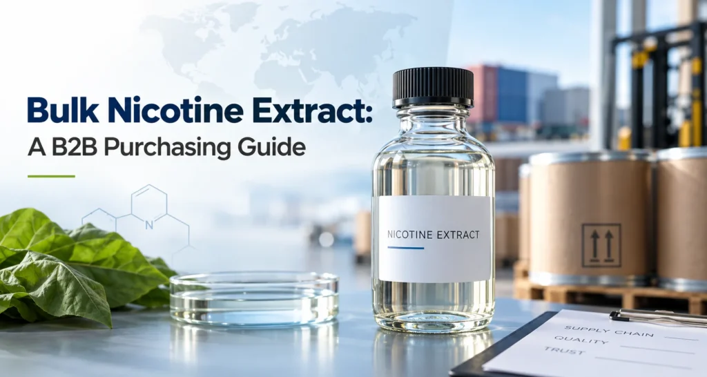 Bulk nicotine extract B2B purchasing guide for buyers