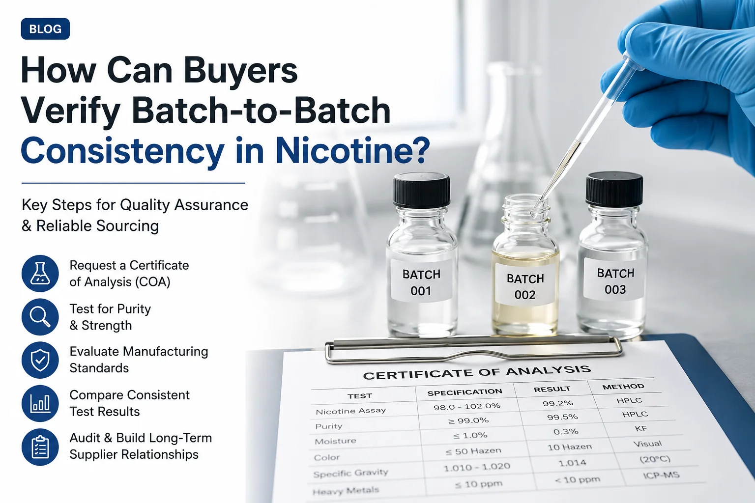 How Can Buyers Verify Batch-to-Batch Consistency in Nicotine?