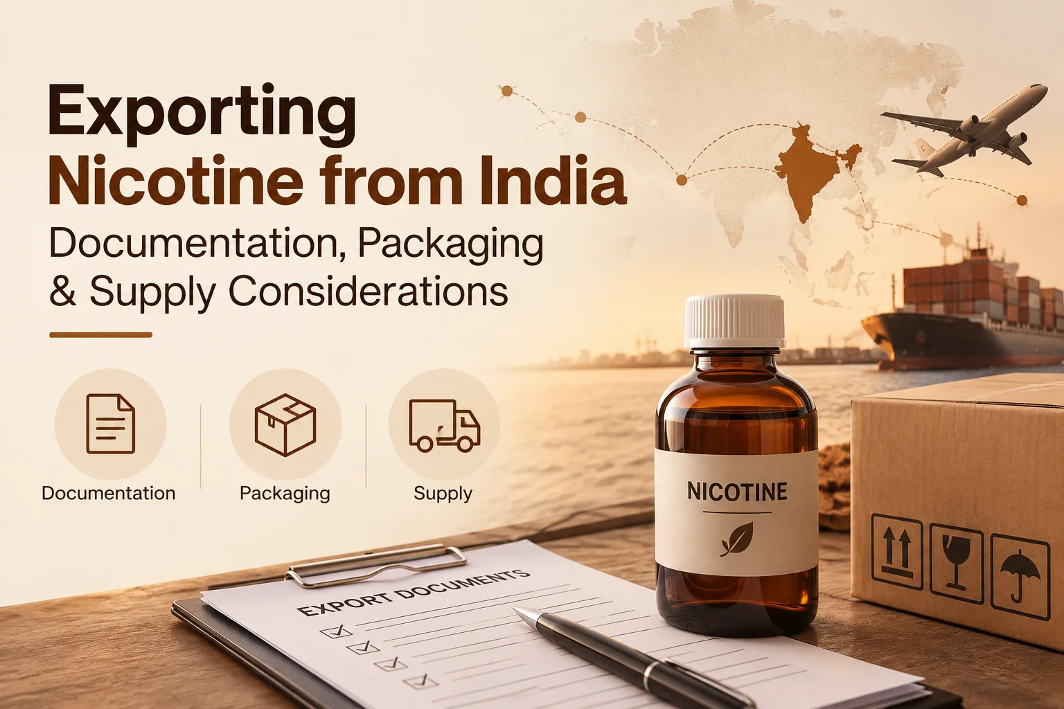 Exporting Nicotine from India: Documentation, Packaging & Supply Considerations