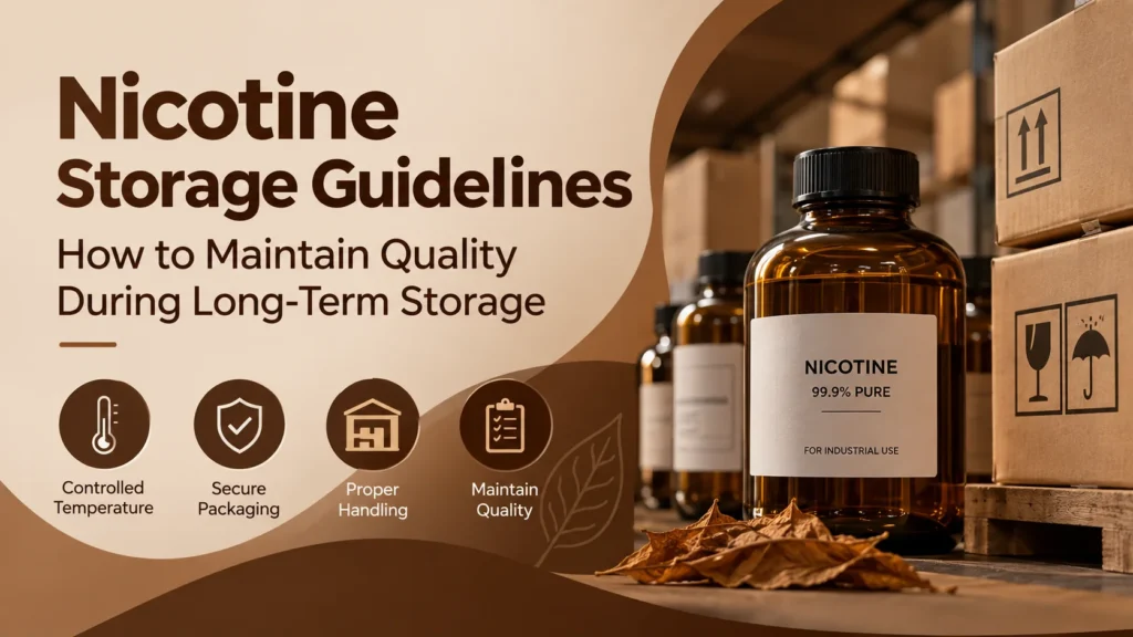 Nicotine Storage Guidelines for Maintaining Quality During Long-Term Storage