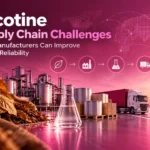 Nicotine supply chain challenges and supply reliability for manufacturers