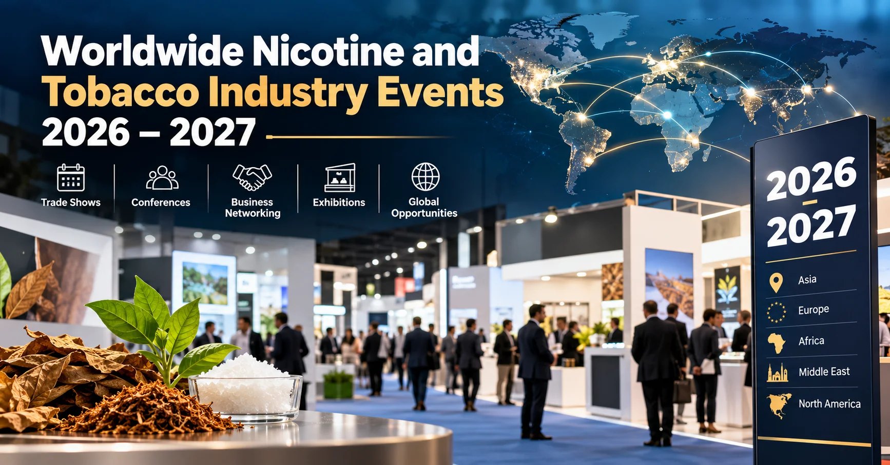 Worldwide Nicotine & Tobacco Industry Events 2026–2027: Complete Global Calendar